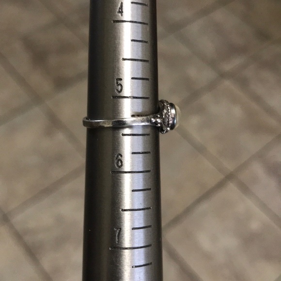 Very pretty Vintage .925 Moonstone Ring SZ 5.5ish - Picture 7 of 7